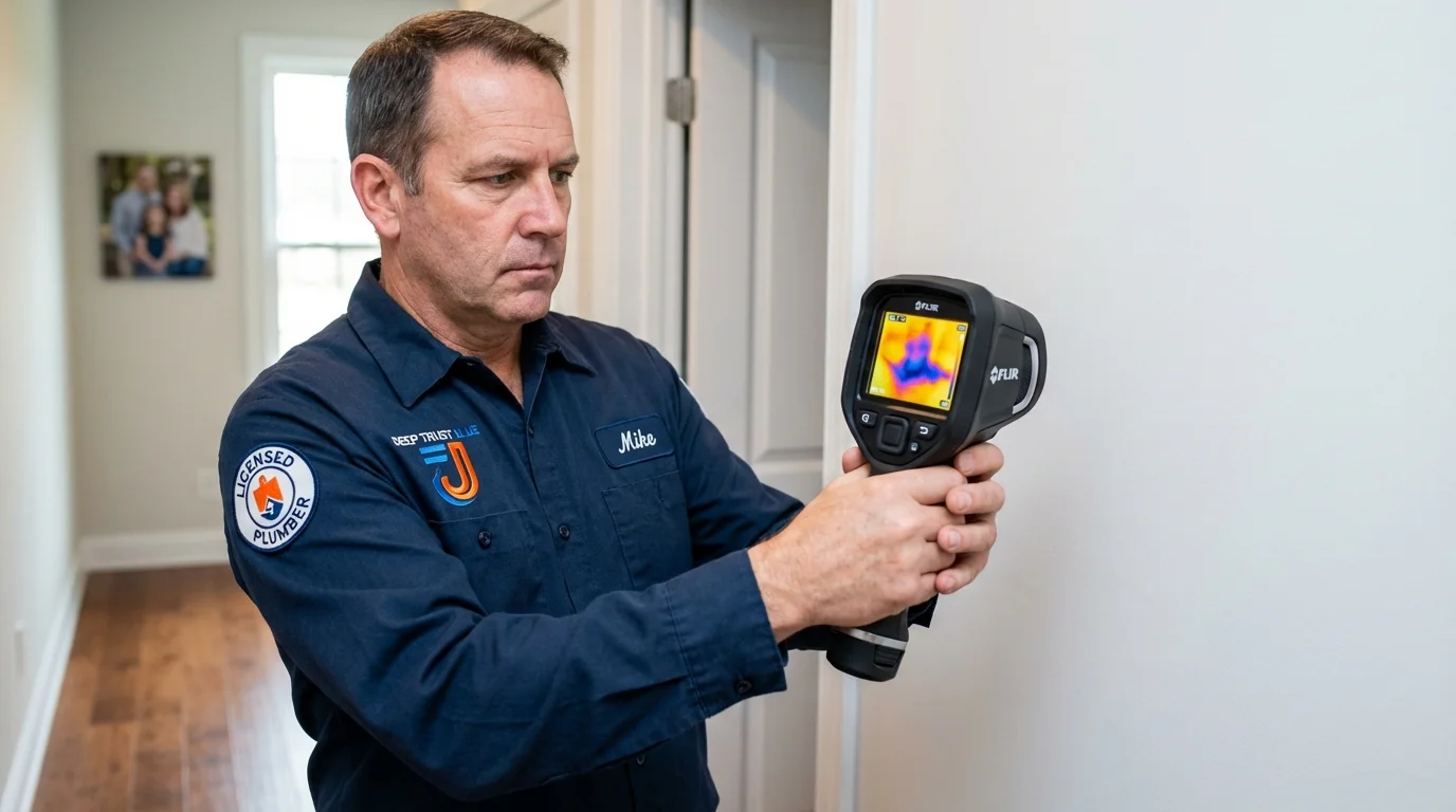 Thermal imaging leak detection by Johns Plumbing LLC in Columbiana